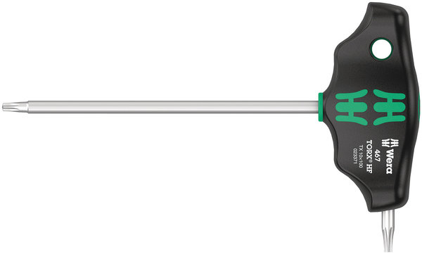 467 TORX® HF T-handle screwdriver with holding function, TX 10 x 100 mm