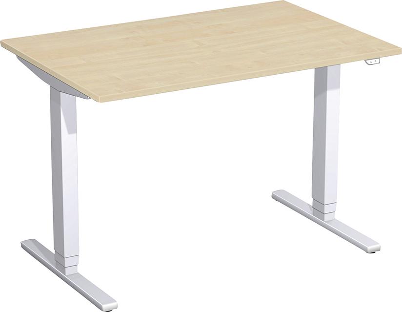 Geramöbel Schreibtisch Typ Flex, HxBxT: 650–1250x1200x800 mm