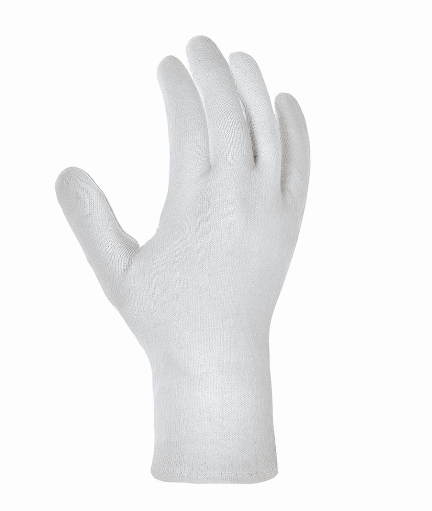 teXXor® Baumwolltrikot-Handschuhe MITTELSCHWER ohne Schichtel 8, weiß gebleicht