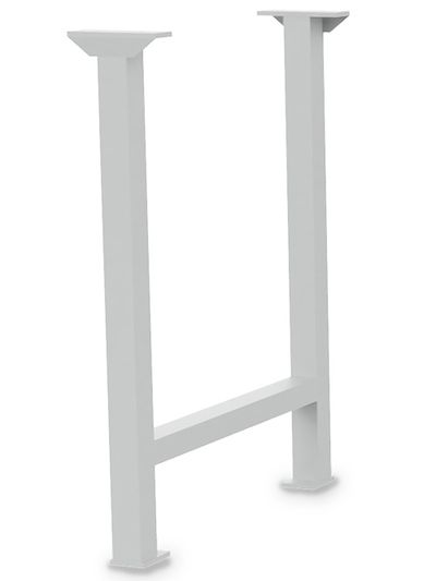 b+h Bedrunka+Hirth Fußgestell aus Vierkantrohr 50 x 50 x 2 mm 03.90.01B