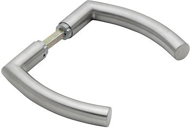 HOPPE Drückerpaar Trondheim GD-E1430Z, 8mm, L 66, TS 35-45,edelstahl matt