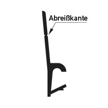 Deventer Stulpdichtung S 6600c schwarz (200m)