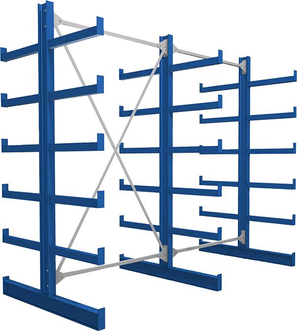 FORUM 2 Felder/3 Ständer Tragkr. /Arm 200kg Ständerlast/Seite 1000 kgStänderprofil: IPE 100
