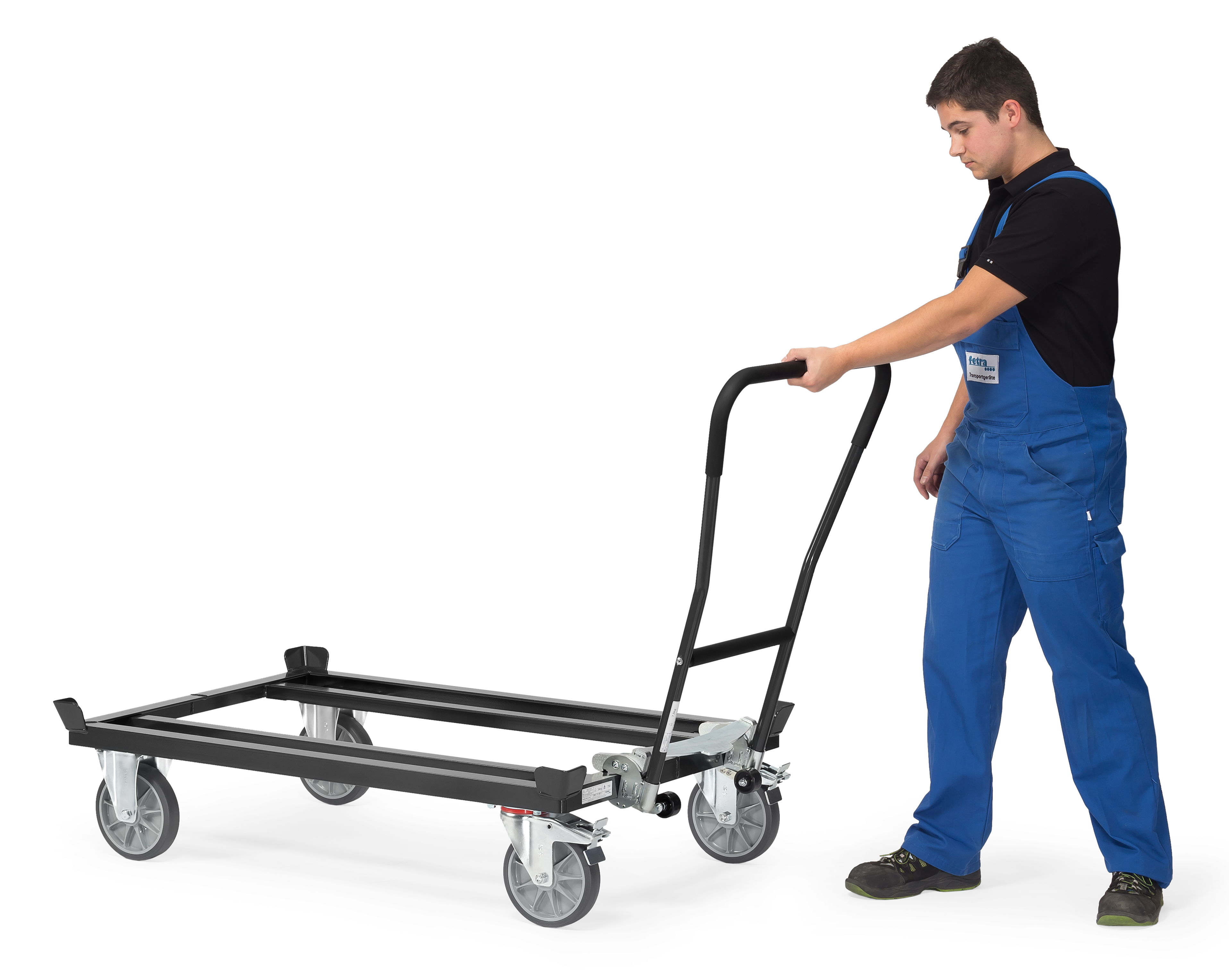 Funktionsbild Einklink-Rohrschiebebügel "GREY EDITION"