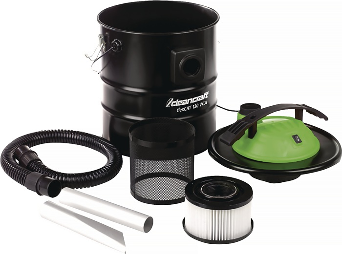 Stürmer CLEANCRAFT Aschesauger flexCAT 120 VCA 1200 W 1500 l/min 150 mbar 20 l Metallbehälter HEPA E10