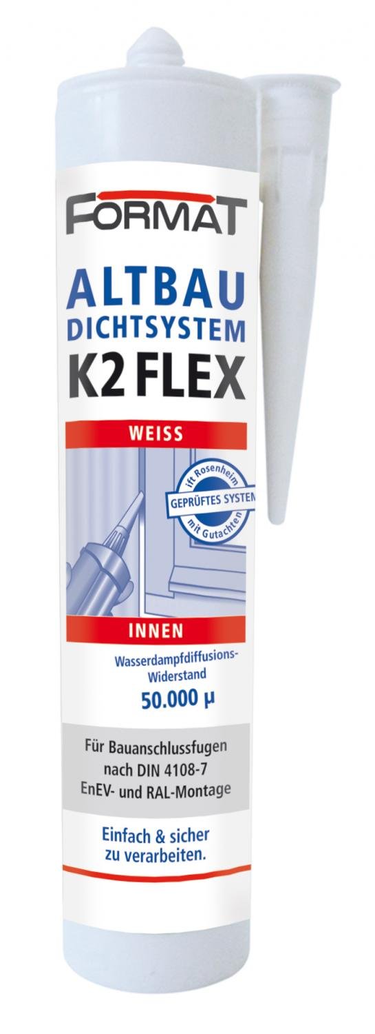 Format Altbau-Dichtsystem K2 Flex Innen, weiß, FO-ADS10000-K 310 ml Kartusche