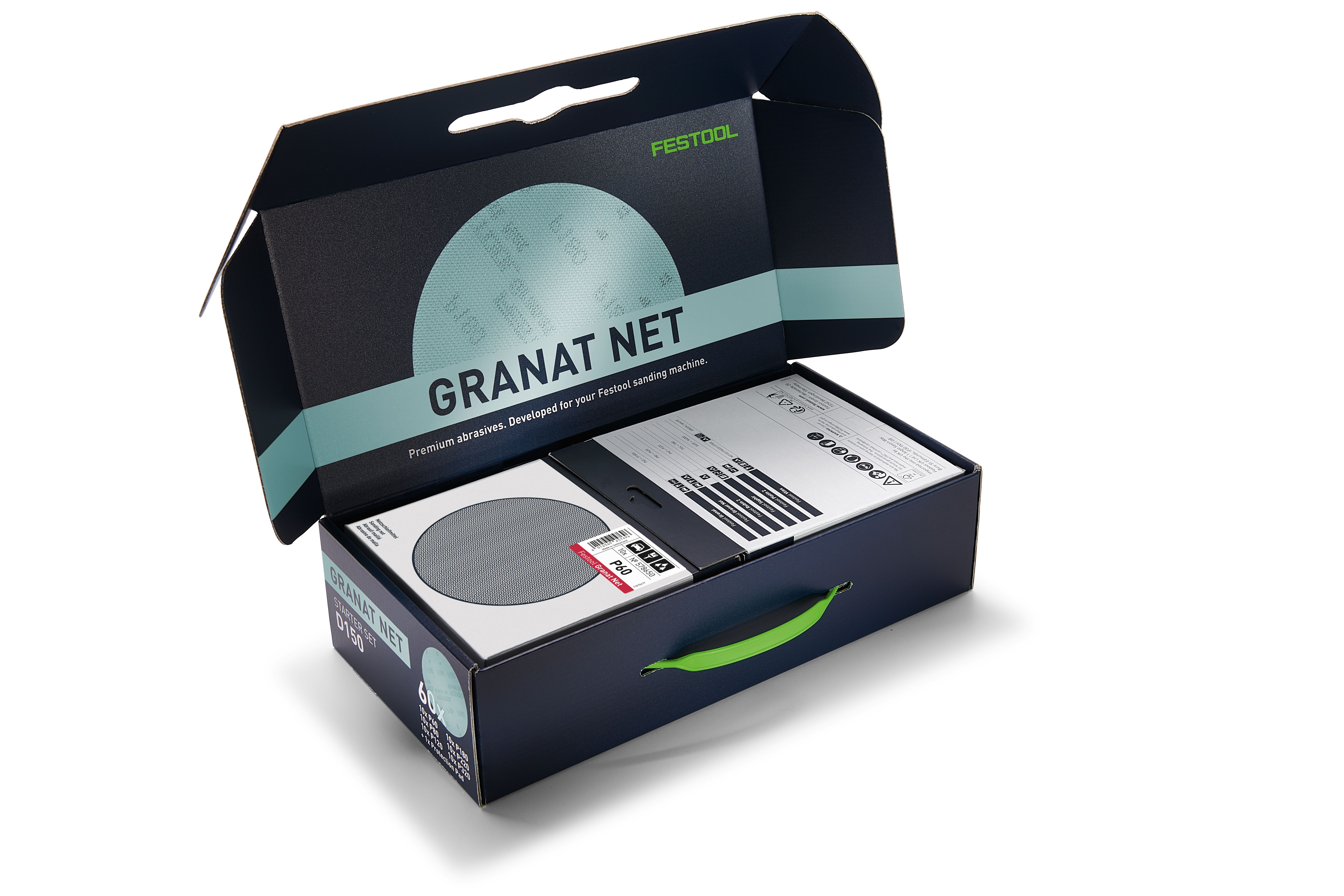 Netzschleifmittel Granat Net D150 GR NET-Set, Kiste, Karton
