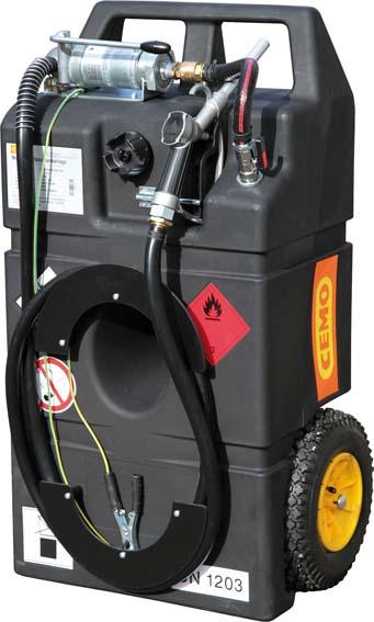 CEMO Kraftstofftrolley 95 Liter, für Benzin oder Diesel