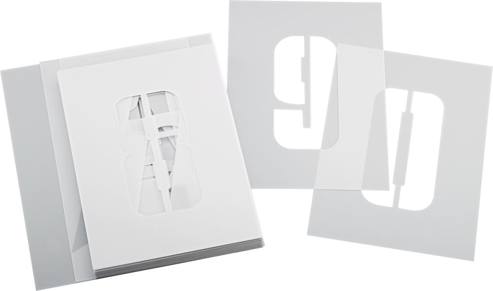 E-COLL Schablonensatz für Boden-markierung 150mm E-COLL