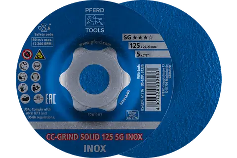 Pferd Schleifscheibe CC-GRIND SOLID SG INOX 180mm 64186180