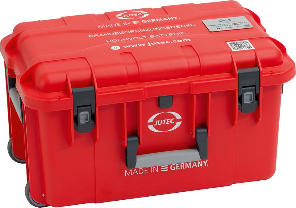 JUTEC Brandbegrenzungsdecke und Trolley im Set Smart,Opel Corsa-e Mini,Renault Zoe