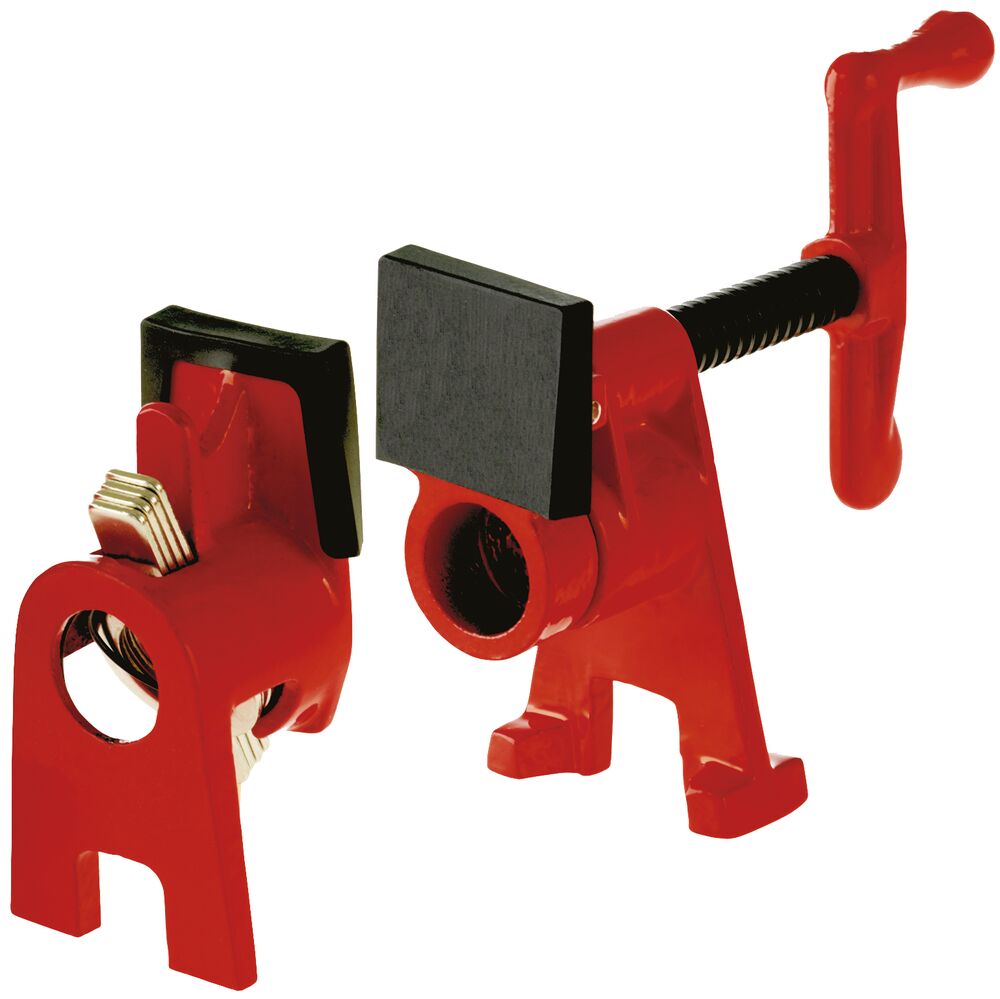 Bessey Rohrschraubzwinge BPC-H34 für Stahlrohr DN 20/R3/4" 26,9 mm mit Standfuß