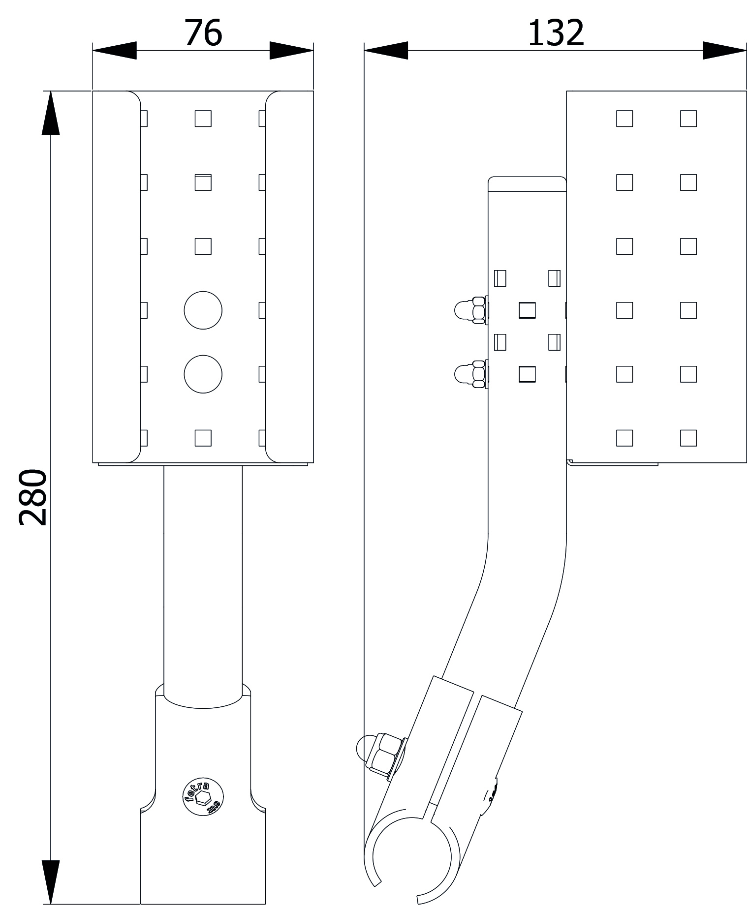Desinfektionsmittelhalterung