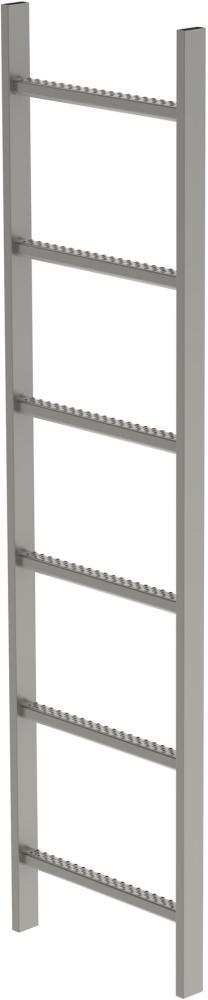 MUNK Schachtleiter 6 Sprossen L 1,68 m B440 mm LW 300 mm Edelstahl V4A