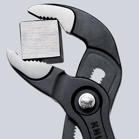 Knipex Cobra® Hightech-Wasserpumpenzange verchromt mit Kunststoff überzogen 125 mm Nr. 87 03 125