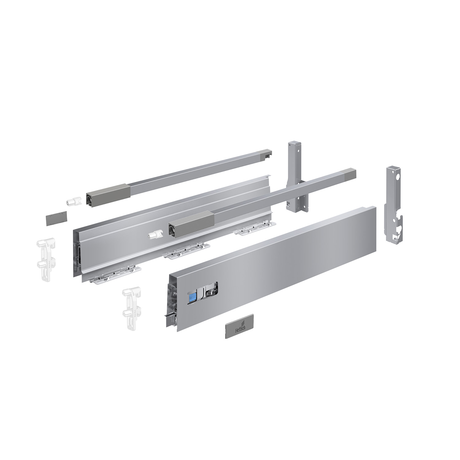 HETTICH Komplettsets InnoTech Atira Frontauszug mit Reling