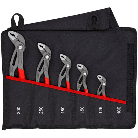 Knipex Cobra®-Set 5-teilig 00 19 55 S5 Wasserpumpenzangen-Set 125-300 mm Rolltasche