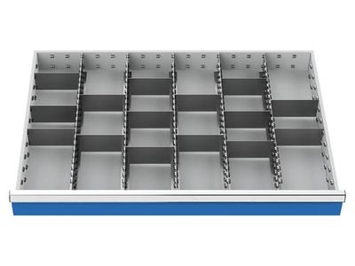 b+h Bedrunka+Hirth Schubladeneinteilung R 36-24 Metalleinteilung 100/125mm