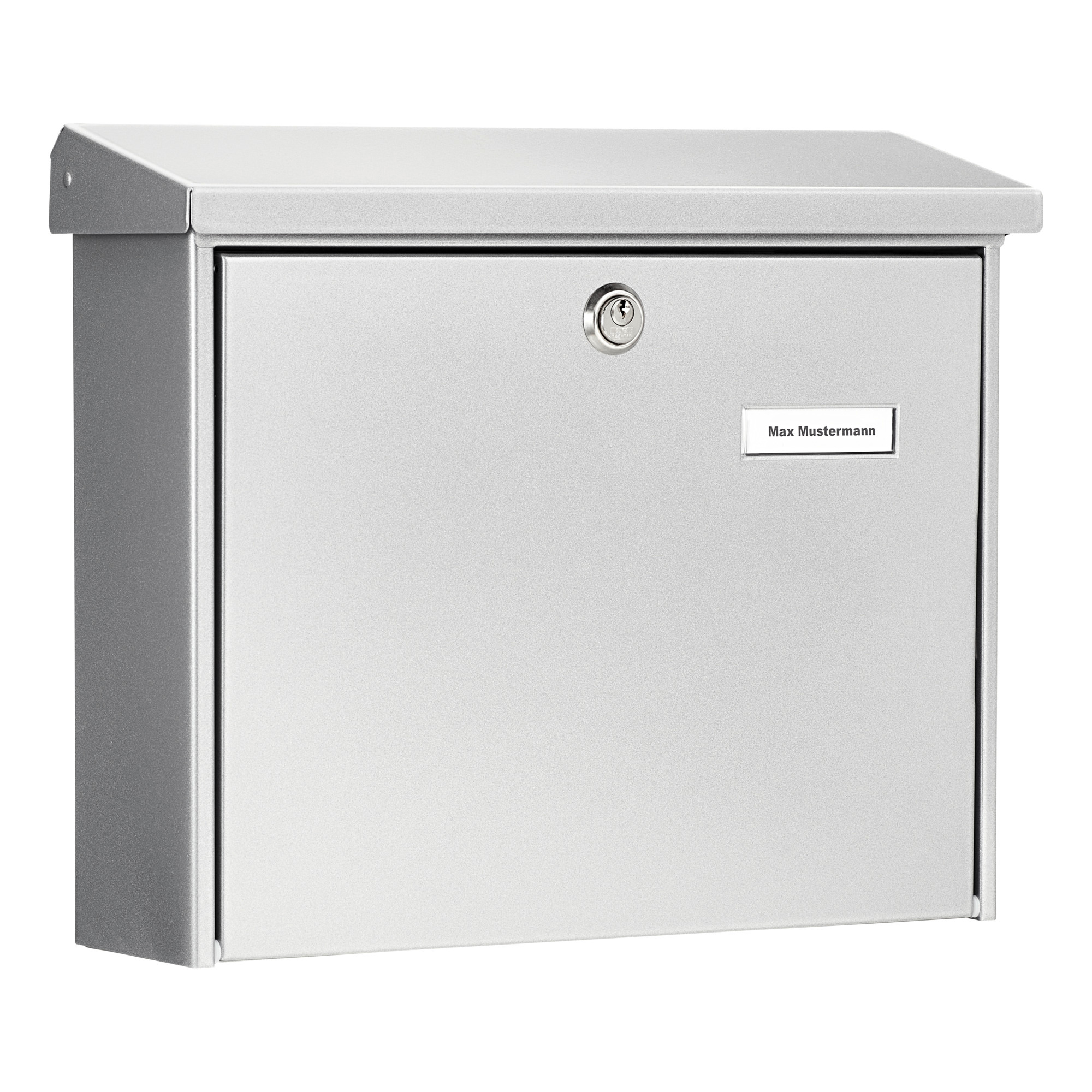 Burg-W Stahlblech-Briefkasten Amsterdam 867 silber