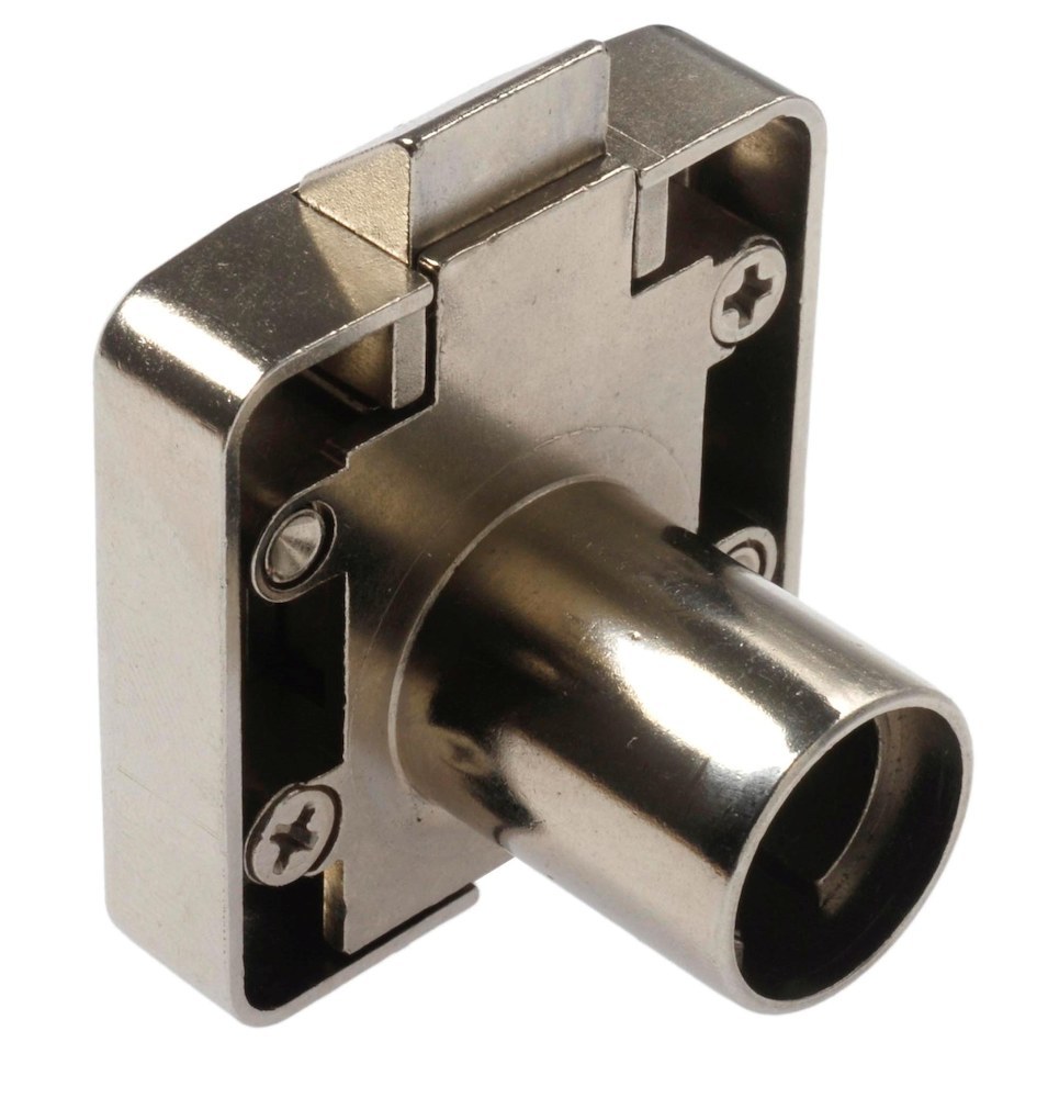 Format Fallenschloss rechts, au Schließzwang umstellb. vernickelt, inkl. Rosette