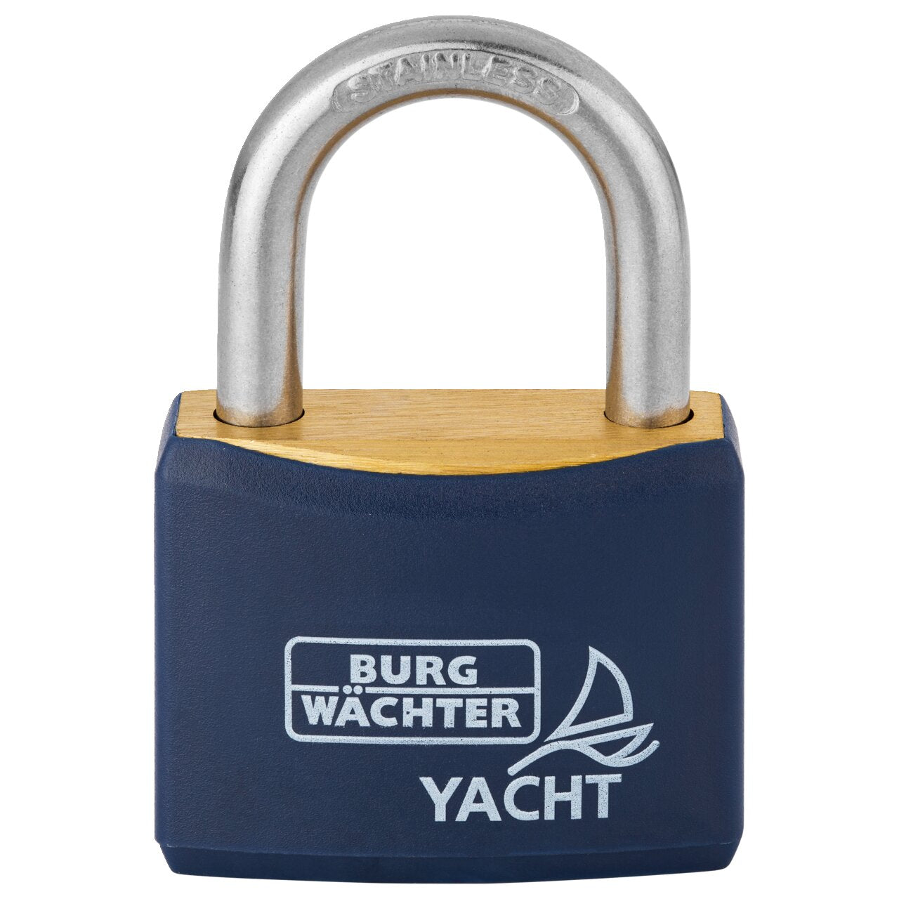 Burg Wächter Vorhängeschloss Yacht 460 Ni 40 40mm Messing Seewasserfest