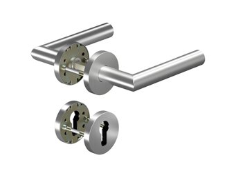 OGRO Drückergarnitur PURE 8906//6612,Ros.rd,PZ,8,ER,TS38-56