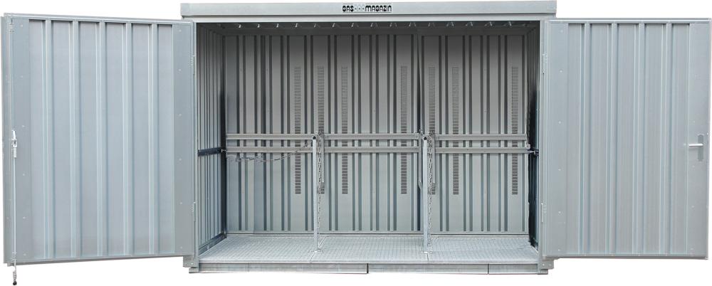 Produktbild SÄBU SAFE Gasflaschenlager LIF mit Bodenrahmen