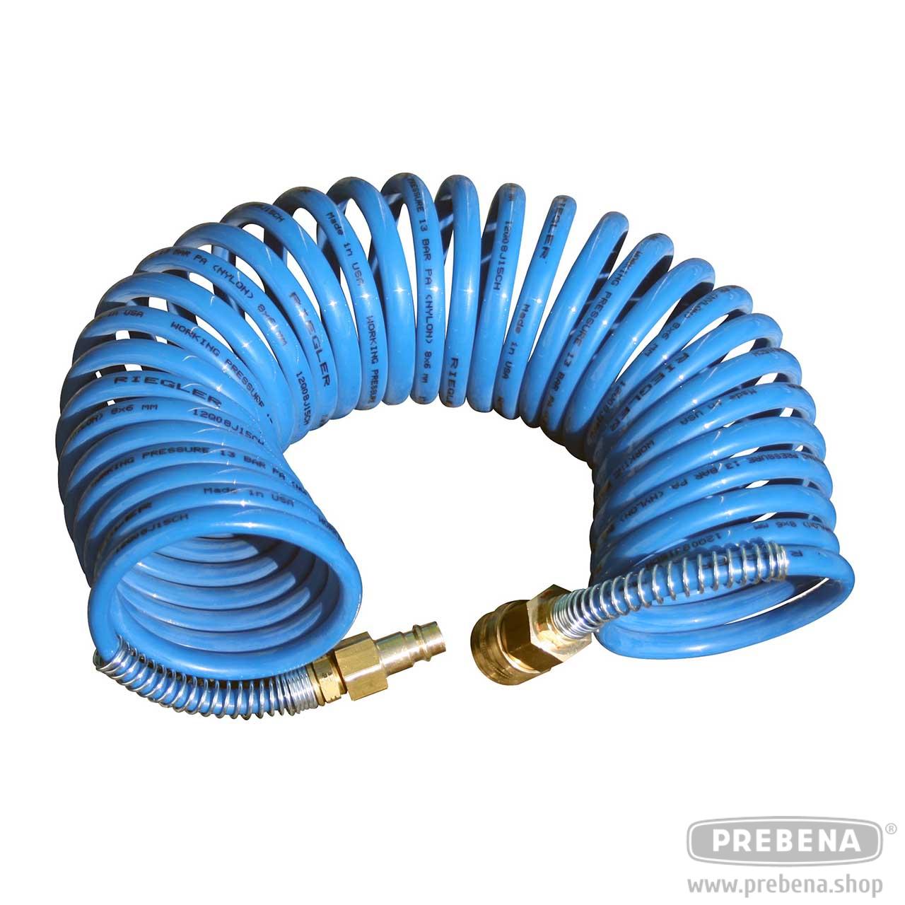 Prebena Spiralschlauch Z160.11 6x9mm 7,5m Gestreckte Länge 13 bar