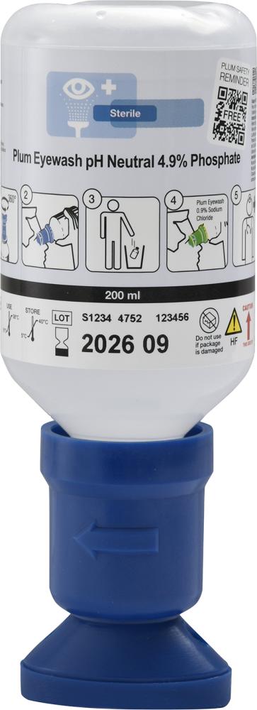 Plum Augenspülflasche, ph-neutral, 200 ml Plum Augenspülflasche, ph-neutral, 200 ml
