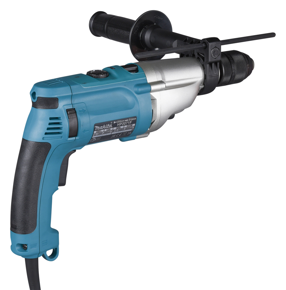 Makita HP2071FJ Schlagbohrmaschine 1010 W 2-Gang Schnellspannbohrfutter MAKPAC