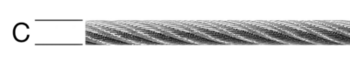 Vormann Stahldrahtseil 008505060Z 6mm 6x19+Faser verzinkt 55m