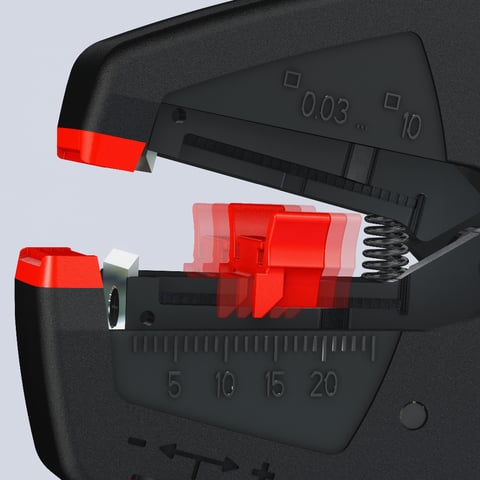 Knipex EvoStrip Selbsteinstellende Abisolierzange 12 40 200 0,03-10mm²