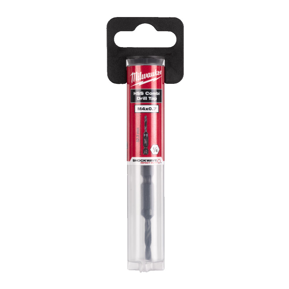 Milwaukee Kombi-Gewindebohrer HSS-G 1/4" Hex M4 x 52mm