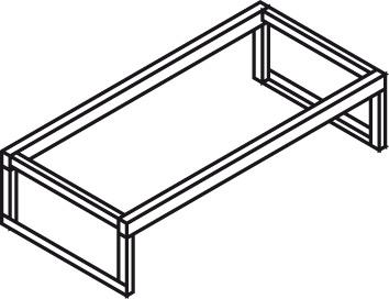 SÄBU Fassbock für liegende Lagerung von 2X200 l Fass