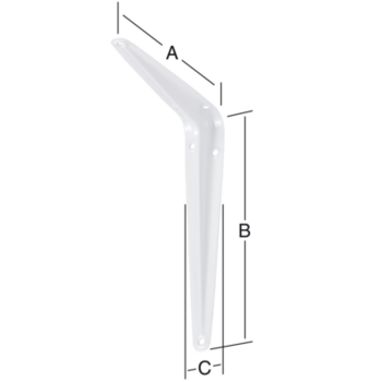Vormann Stahlblechkonsole 200x250mm weiß Nr. 000150200LW