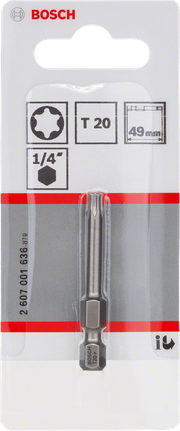 Bosch T20 49mm Torx-Schraubendreherbit.