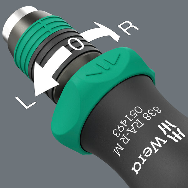 Changing ratchet direction, Licht, Flasche, Shaker