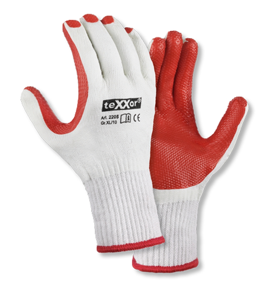 teXXor® Universalhandschuhe LATEXBESCHICHTET 10
