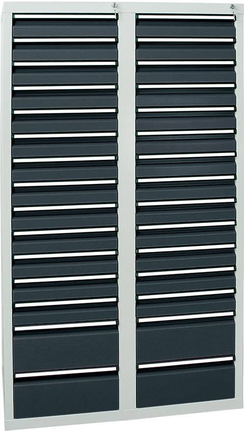 Stumpf Schubladenschrank STS 410 RAL 7035/7016 26x100 4x200 mm