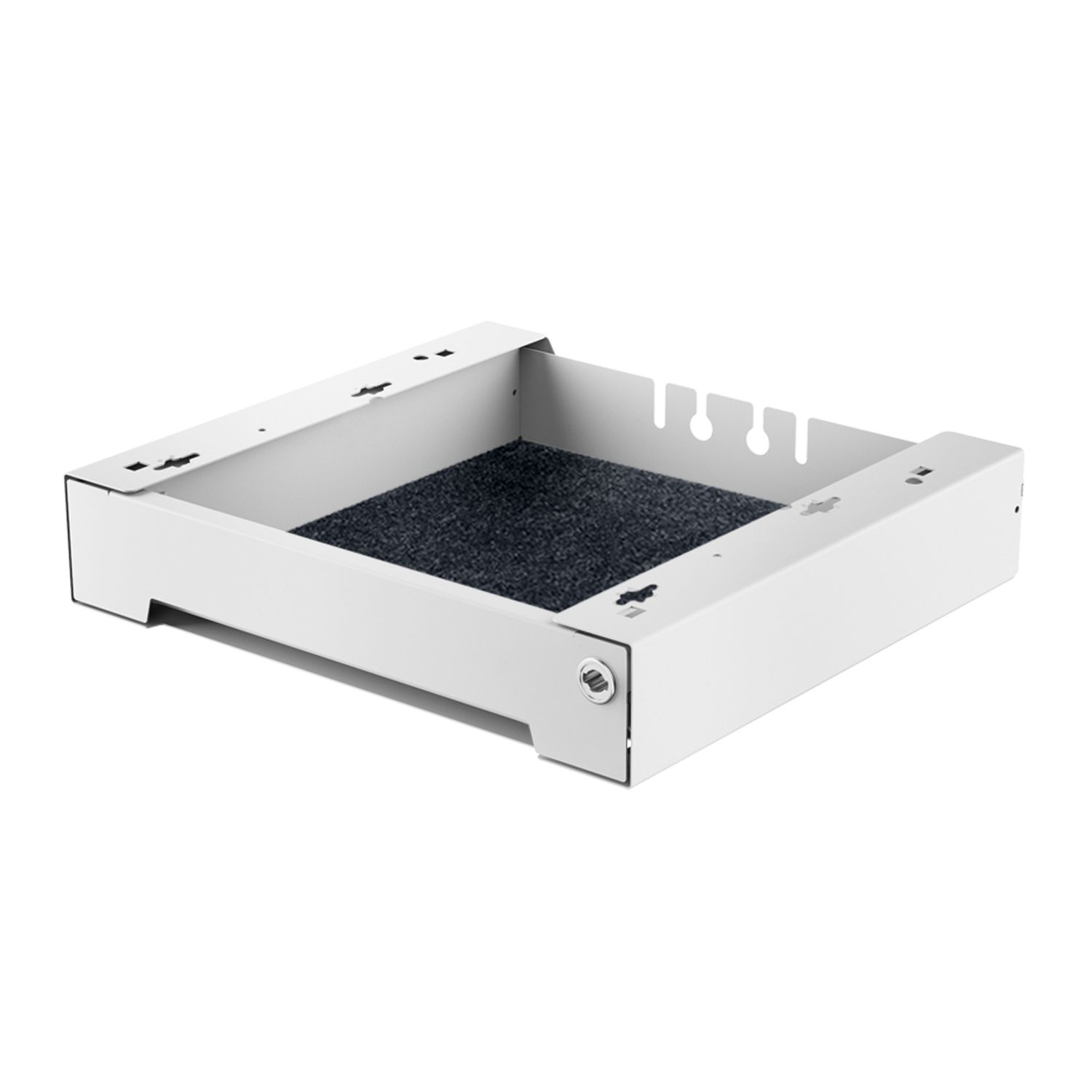 HETTICH SmarTray Stahl 75 mm mit Kassette (Großverpackung), weiß