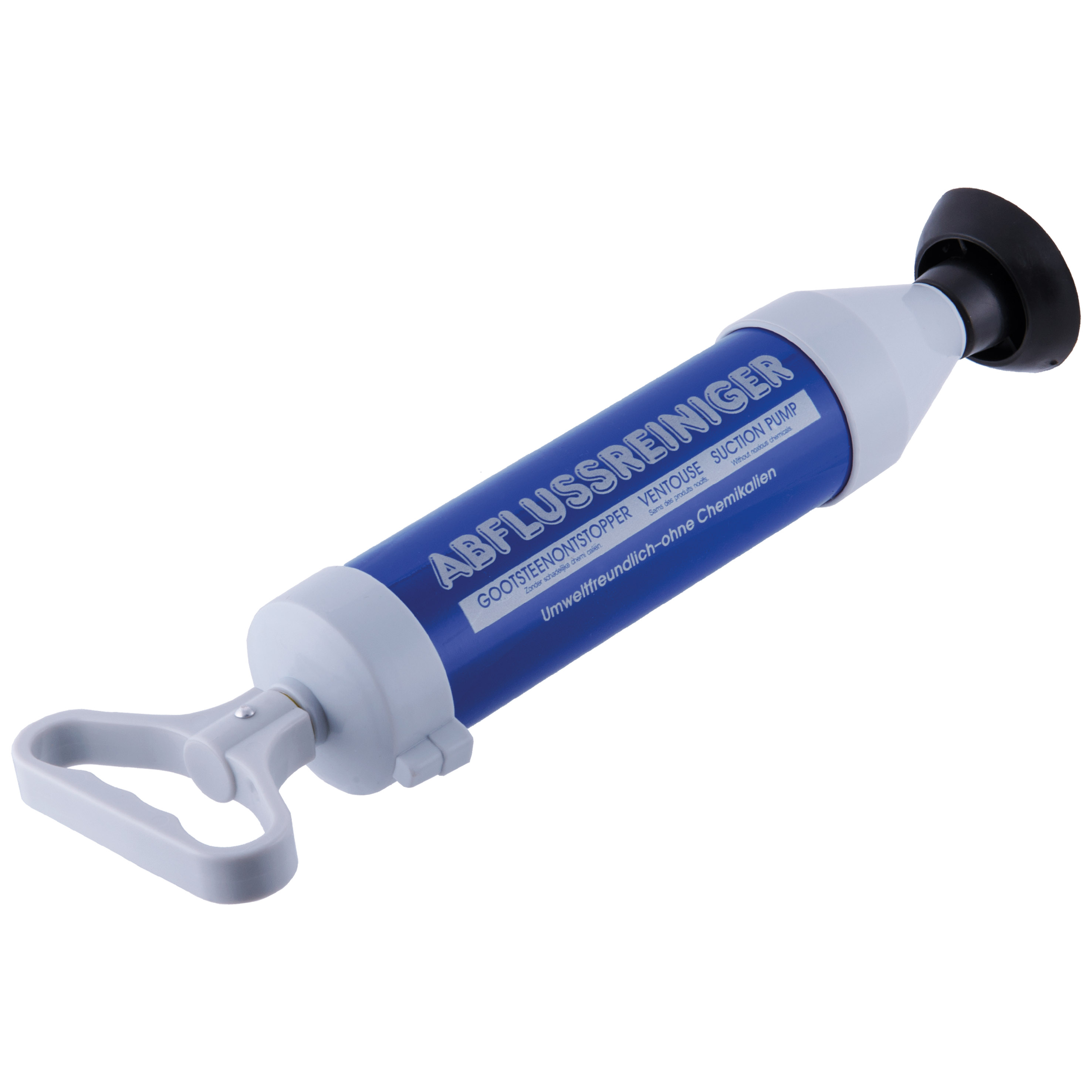 HELPMATE - Saugglocke und Luftdruck Abflussreiniger Ø 60 mm -  Pömpel mit stabilem Saugfuß - Beseitigung von Verstopfungen - Rohrreinigungspumpe für (Waschbecken, Dusche, Badewanne, Spülbecken etc.)