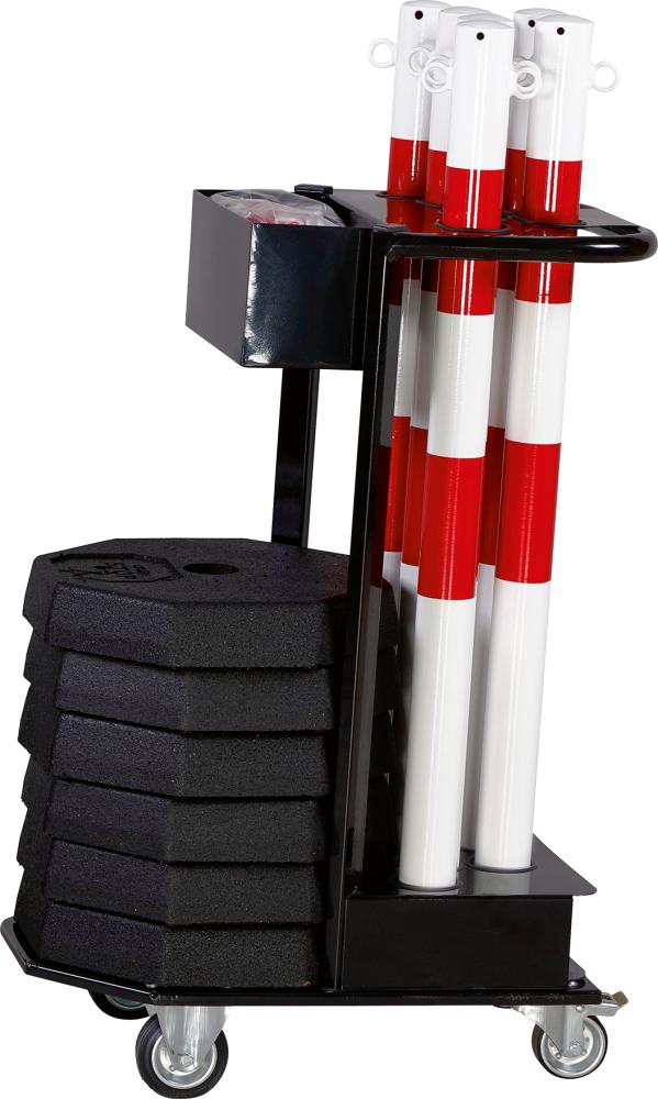 Produktbild dancop Sperrpfosten-Set, mit Transportwagen