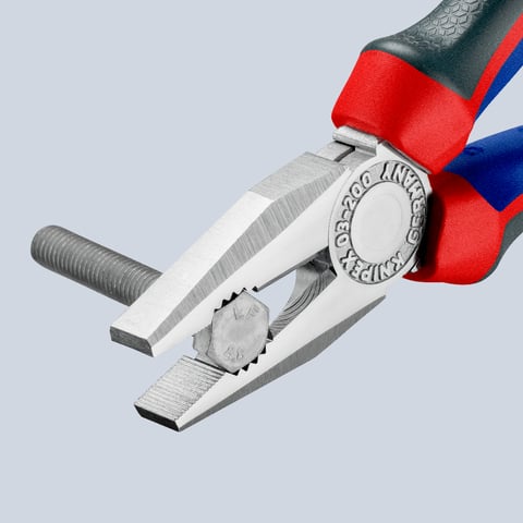 Knipex Kombizange 03 05 200 verchromt mit Comfort-Griffen 200 mm
