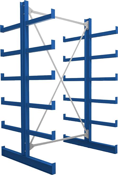 FORUM 1 Feld/2 Ständer Tragkr. /Arm 200kg Ständerlast/Seite 1000 kgStänderprofil: IPE 100