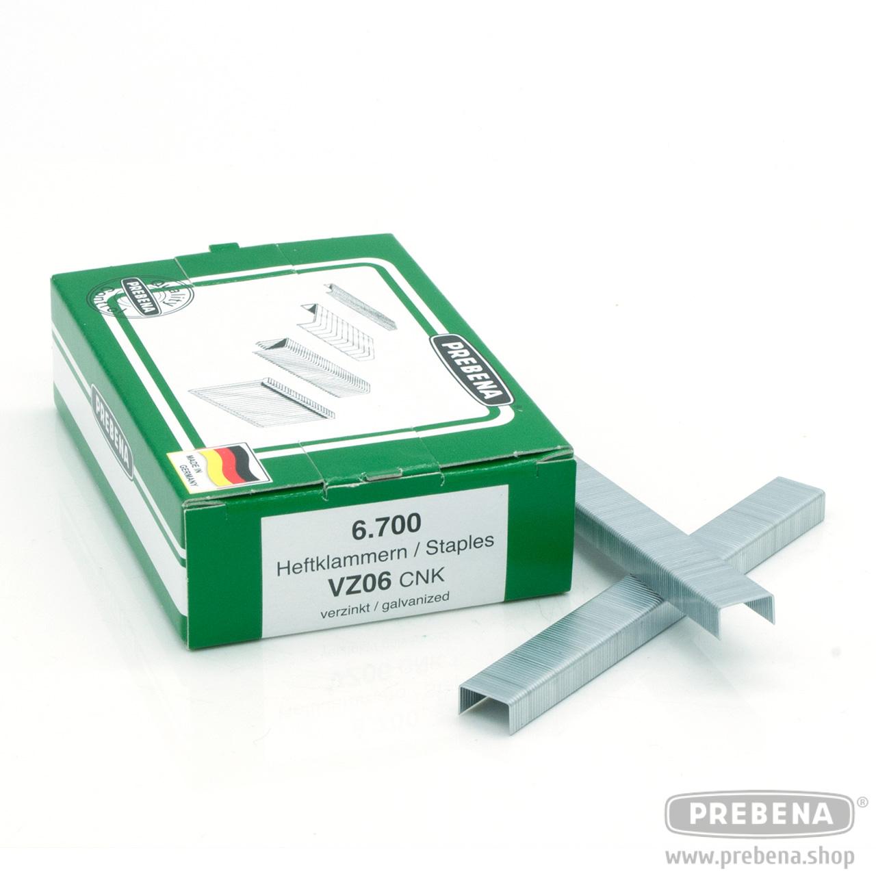 Prebena Heftklammern VZ06CNK verzinkt 6mm 10,5mm