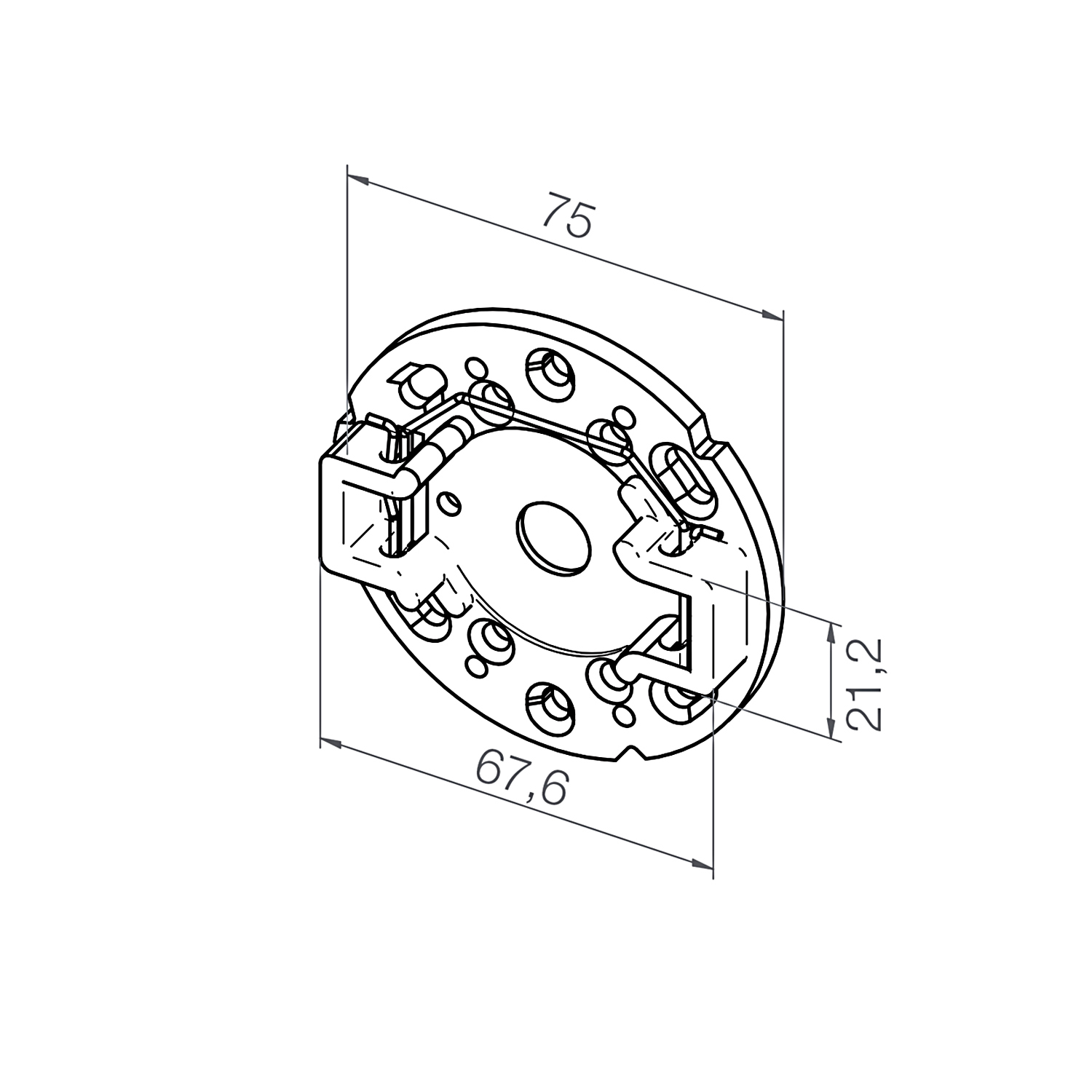 Elero Motorlager zu Rohrmotor Typ S08