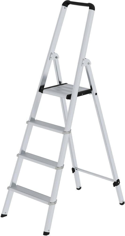 MUNK Alu-Stehleiter ML 4 Stufen Gesamthöhe 1,54 m Arbeitshöhe bis 2,95 m