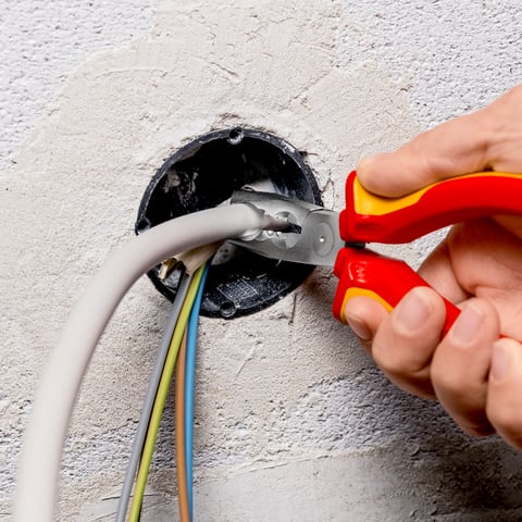 Knipex 13 46 165 VDE Abmantelungszange isoliert Mehrkomponenten-Hüllen verchromt 165 mm