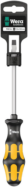 932 A SB Screwdriver for slotted screws, 1.2 x 7 x 125 mm