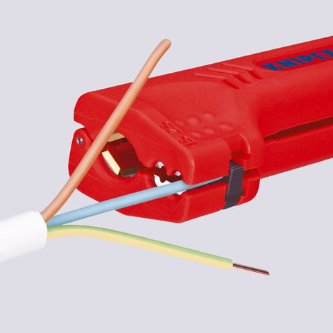 Knipex Universal-Abmantelungswerkzeug 16 90 130 SB für Gebäude- und Industriekabel Ø8-13mm